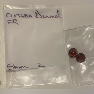 Orissa garnet gemstones